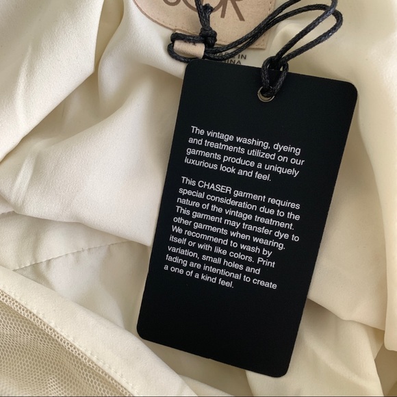 Chaser White Lace Surplice Drawstring Romper M - Picture 15 of 15